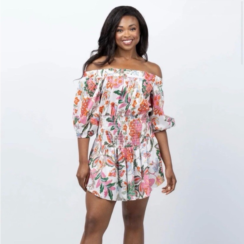 MISA LOS ANGELES Floral Print Mini Dress